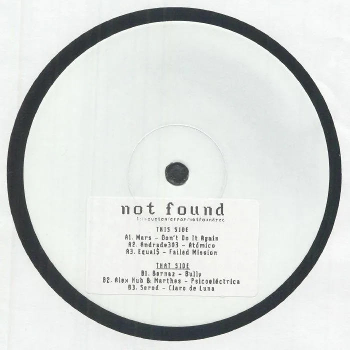 MARS / ANDRADE303 / EQUALS / BERNAZ / ALEX HUB / MARTHES / SEROD — Not Found 001