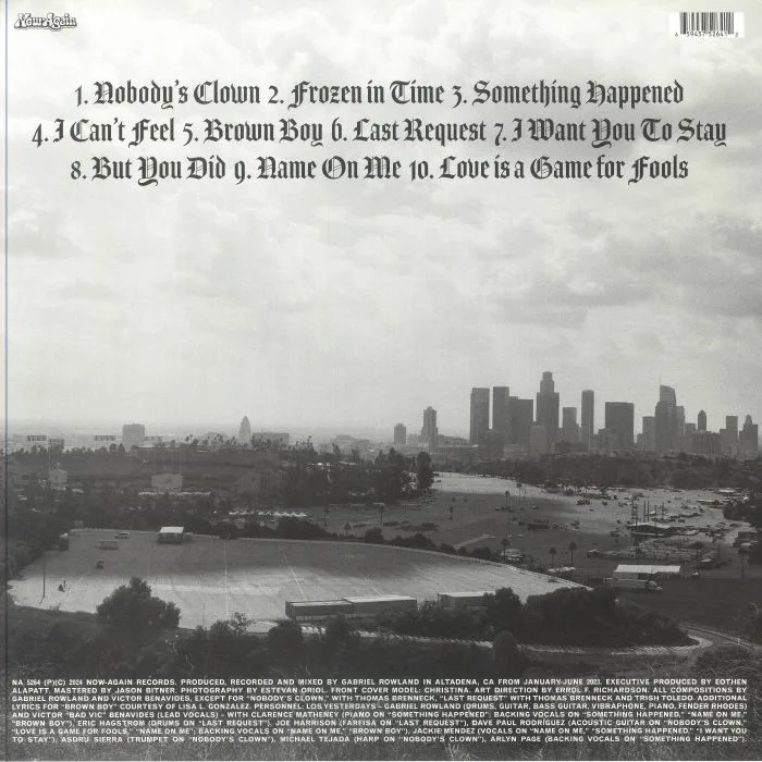 Back cover — LOS YESTERDAYS — Frozen In Time
