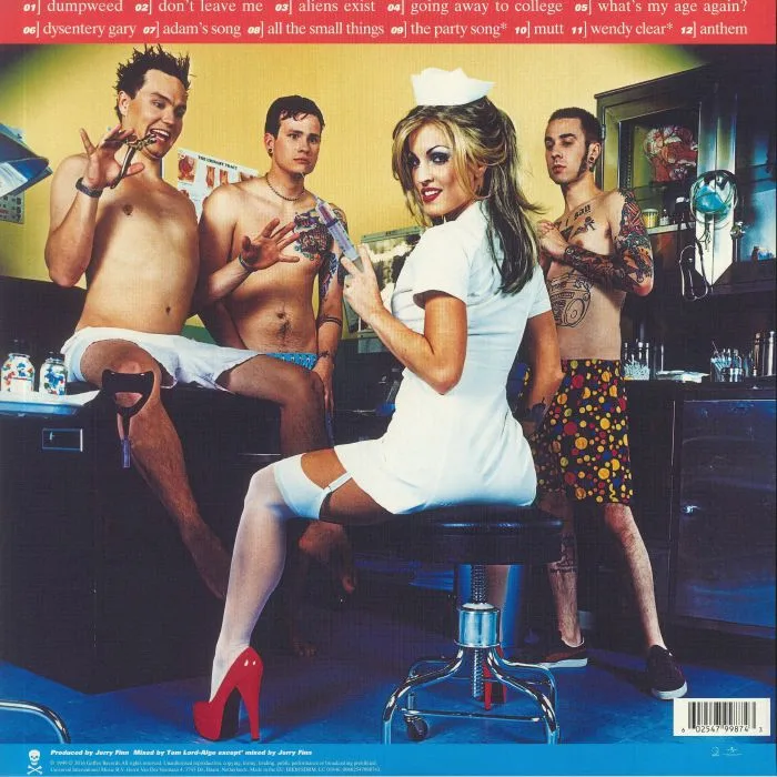 Обратная сторона обложки — BLINK 182 — Enema Of The State (reissue)