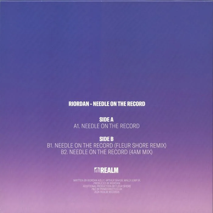 Обратная сторона обложки — RIORDAN — Needle On The Record