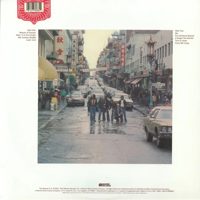 Back cover — The DOOBIE BROTHERS — Takin' It To The Streets (Rhino Reserve)