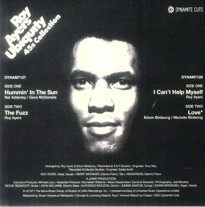 Back cover — ROY AYERS UBIQUITY — 45s Collection