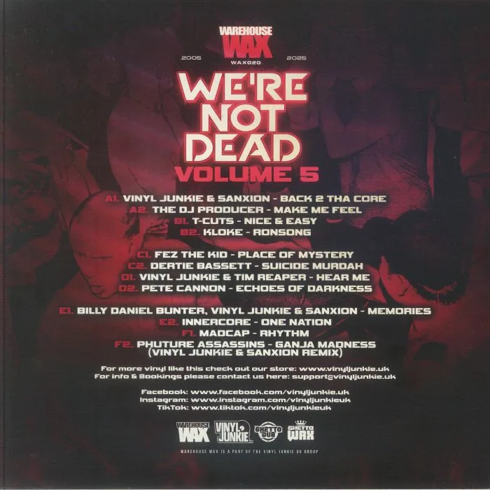 Обратная сторона обложки — VARIOUS — We're Not Dead Volume 5
