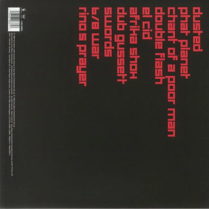 Обратная сторона обложки — LEFTFIELD — Rhythm & Stealth (reissue)