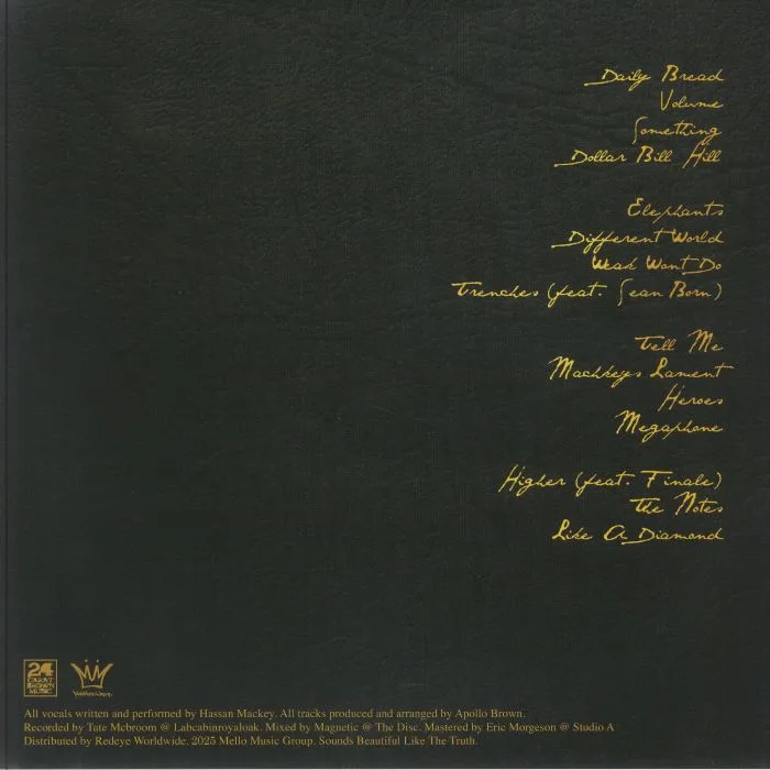 Back cover — Apollo BROWN / HASSAAN MACKEY — Daily Bread