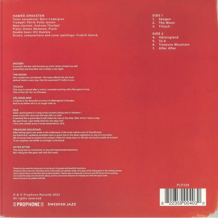 Back cover — Hamra ORKESTER — 32, 8