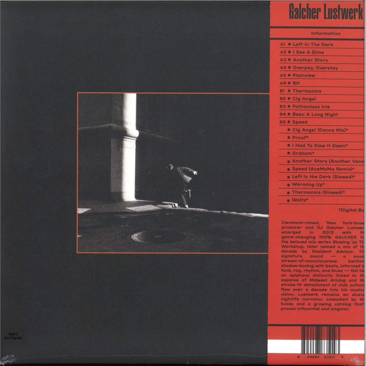 Back cover — Galcher Lustwerk — INFORMATION