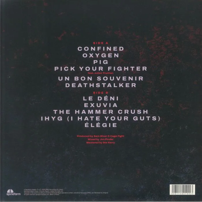 Back cover — CAGE FIGHT — Exuvia