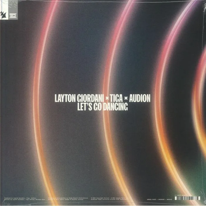 Back cover — Layton GIORDANI / TIGA / AUDION — Let's Go Dancing