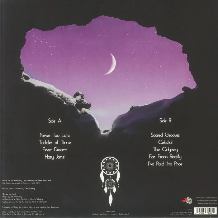 Back cover — ALUNAH — Fever Dream