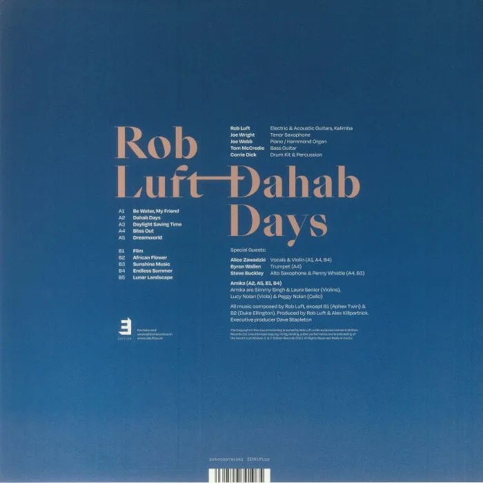 Обратная сторона обложки — Rob LUFT — Dahab Days