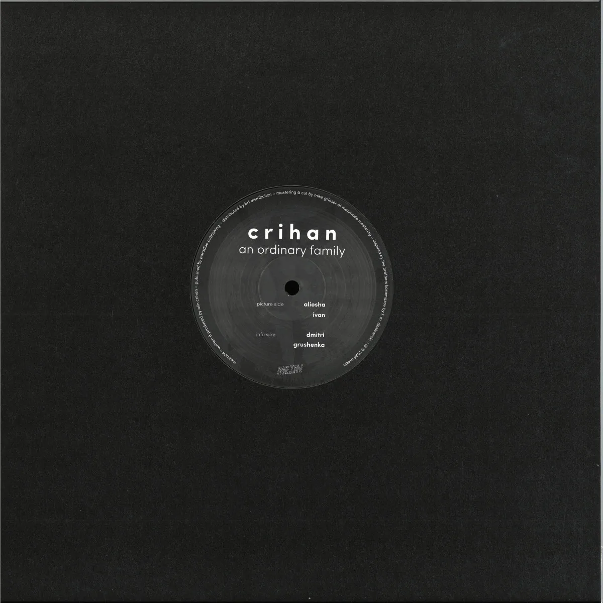 Back cover — Crihan — An Ordinary Family