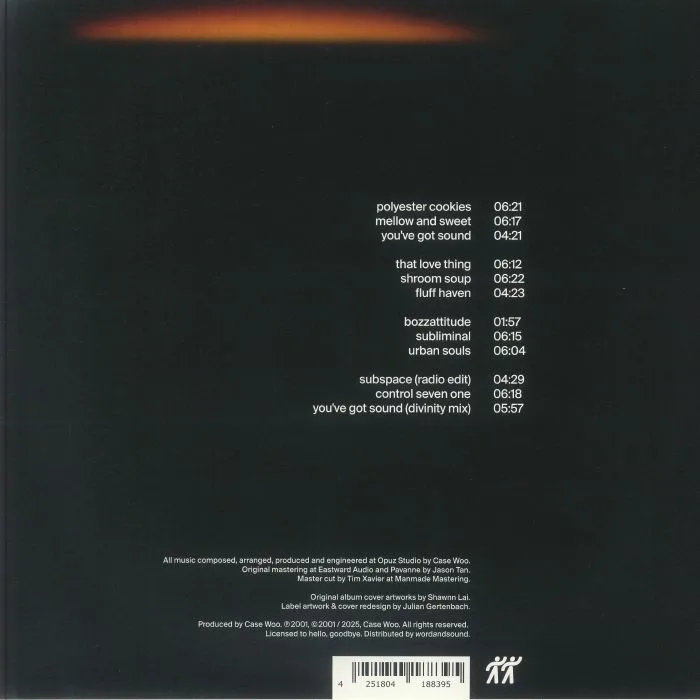 Back cover — Case Woo — A Deeper Shade LP 2x12"