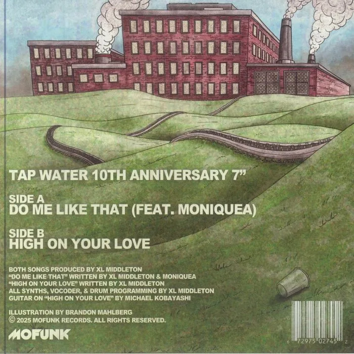 Обратная сторона обложки — XL MIDDLETON — Tap Water 10th Anniversary 7