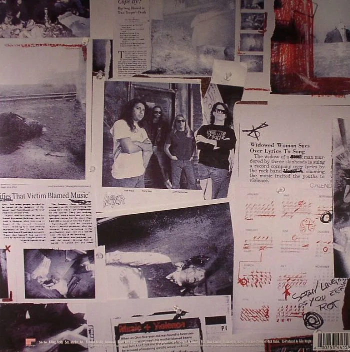 Обратная сторона обложки — SLAYER — Divine Intervention