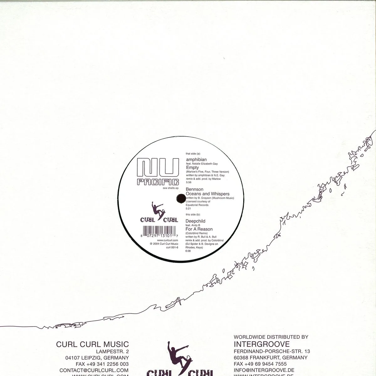 Back cover — Nu Pacific — Sea Shells Ep