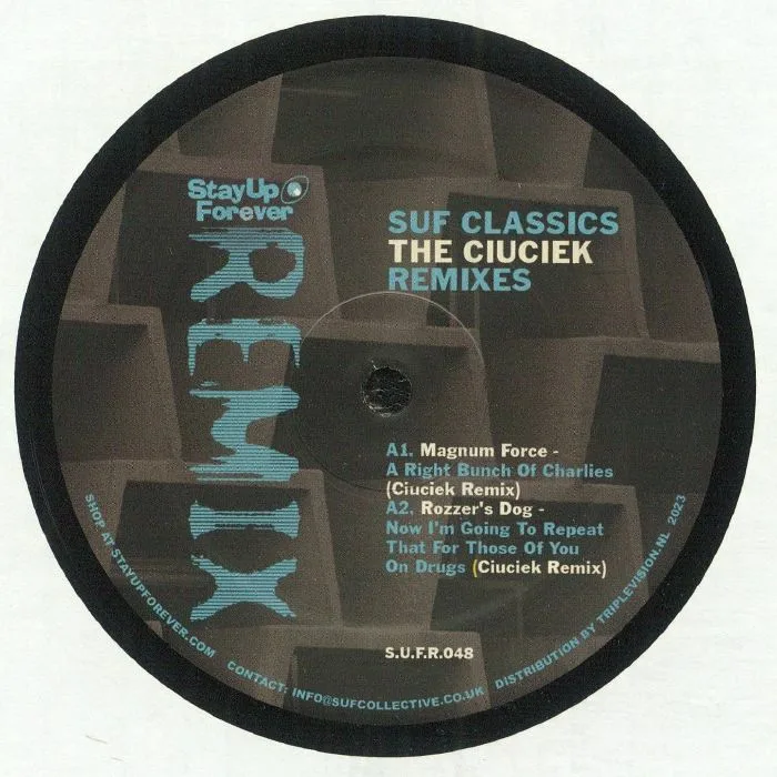 Front cover — MAGNUM FORCE / ROZZER'S DOG / CARBINE / TIME STRETCH ARTMSTRONG — SUF Classics: The Ciuciek Remixes