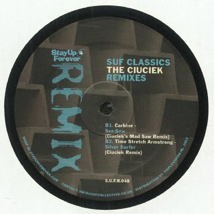 Back cover — MAGNUM FORCE / ROZZER'S DOG / CARBINE / TIME STRETCH ARTMSTRONG — SUF Classics: The Ciuciek Remixes