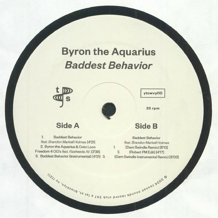 Front cover — BYRON THE AQUARIUS — Baddest Behavior