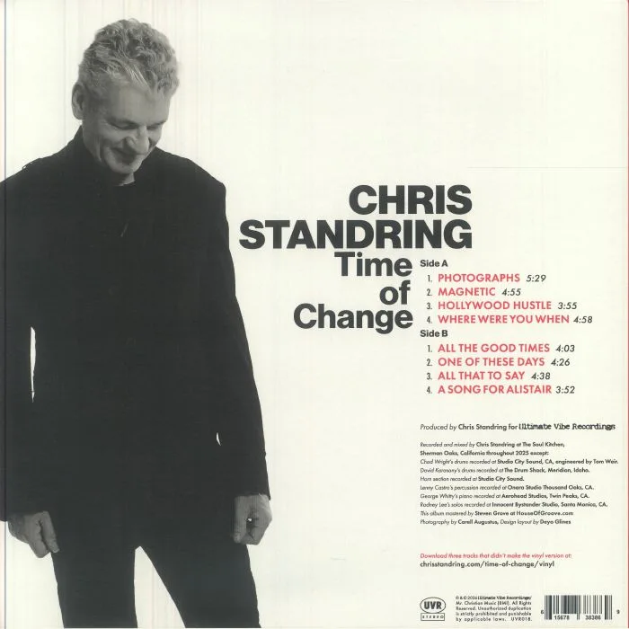 Обратная сторона обложки — Chris STANDRING — Time Of Change