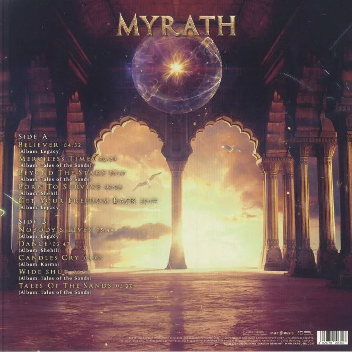Back cover — MYRATH — Reflections: Best Of