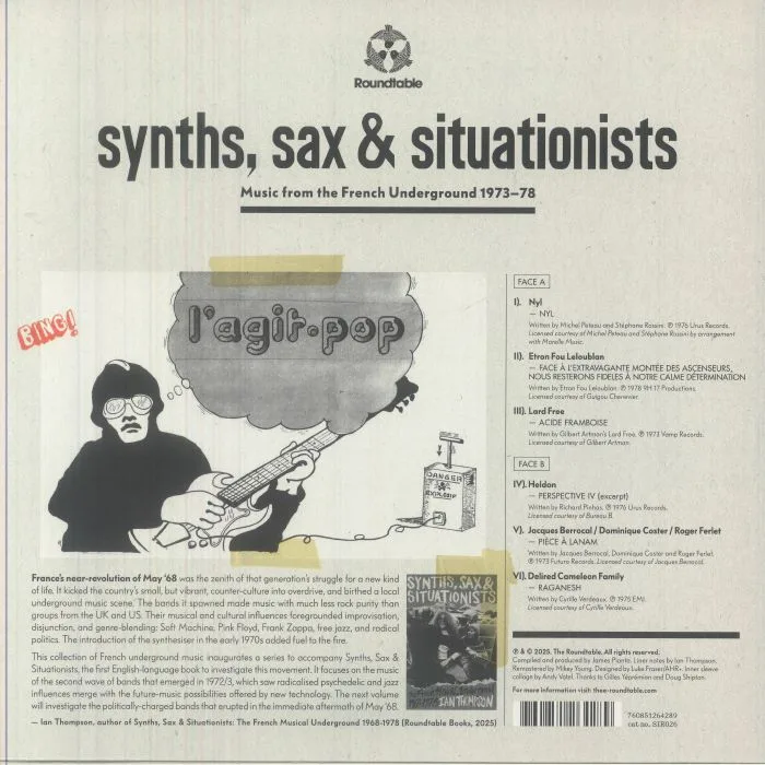 Обратная сторона обложки — VARIOUS — Synths Sax & Situationists: Music From The French Underground 1973-78