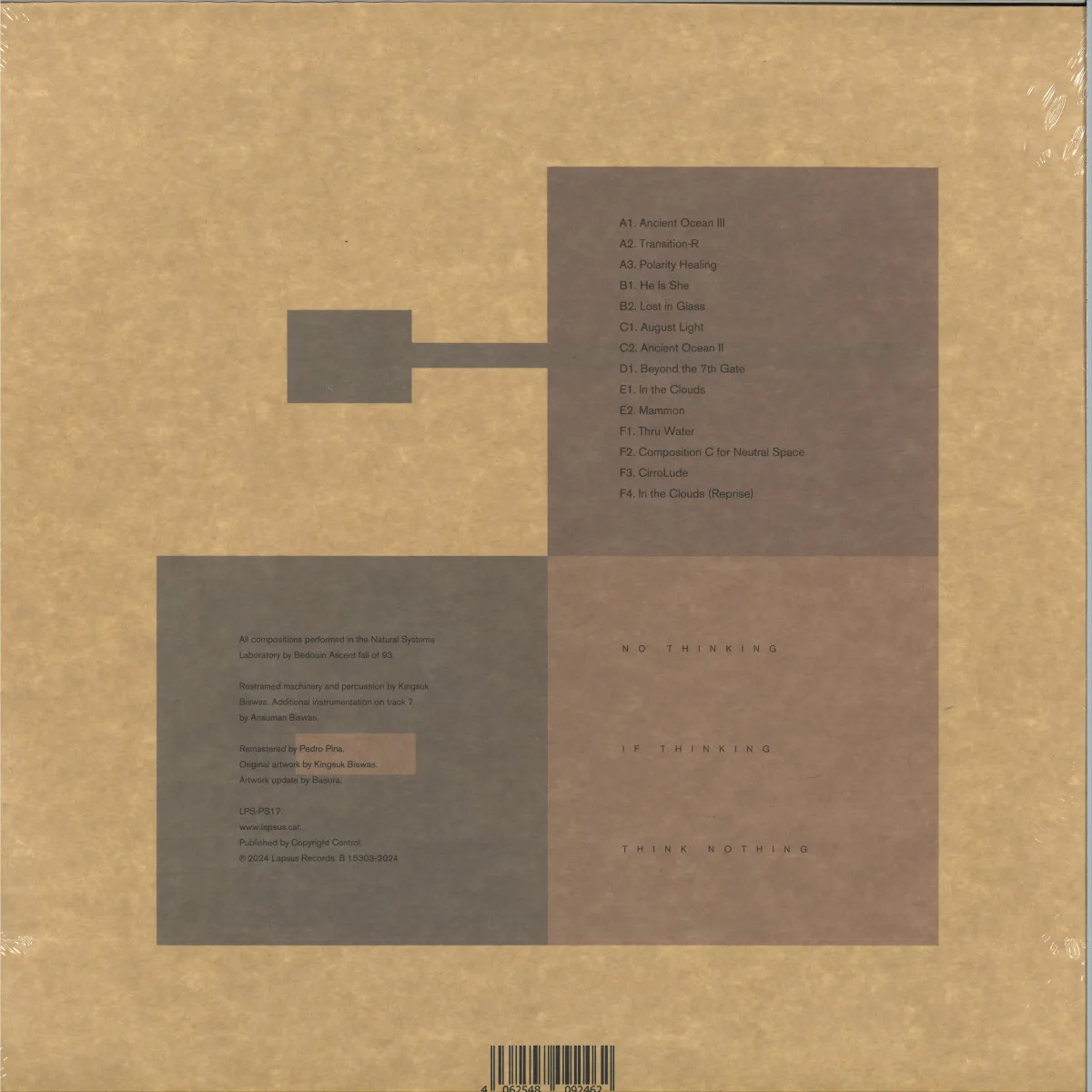 Back cover — Bedouin Ascent — Science, Art And Ritual 3x12"