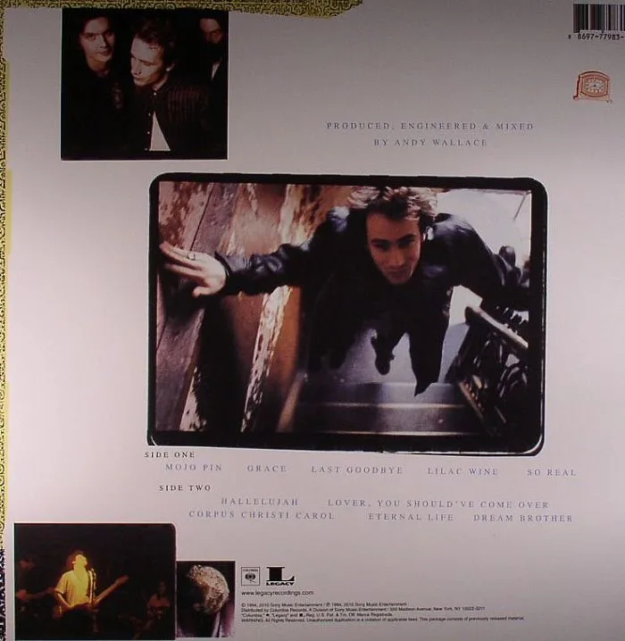 Back cover — Jeff BUCKLEY — Grace (reissue)