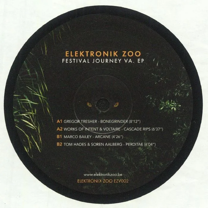 Лицевая сторона обложки — Gregor TRESHER / WORKS OF INTENT / MARCO BAILEY / TOM HADES — The Elektronik Zoo: Festival Journey VA EP