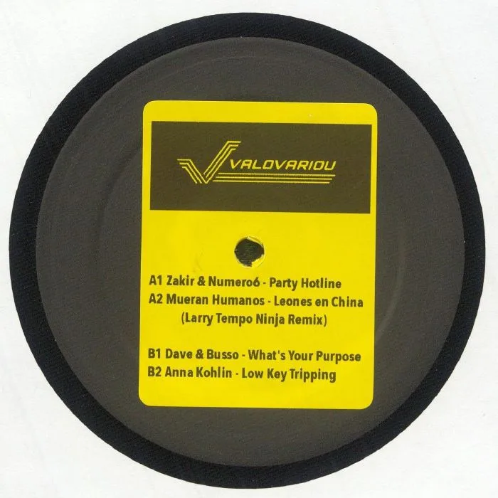 Front cover — ZAKIR / NUMER06 / MUERAN HUMANOS / DAVE / BUSSO / ANNA KOHLIN — VALOVARIOU 002