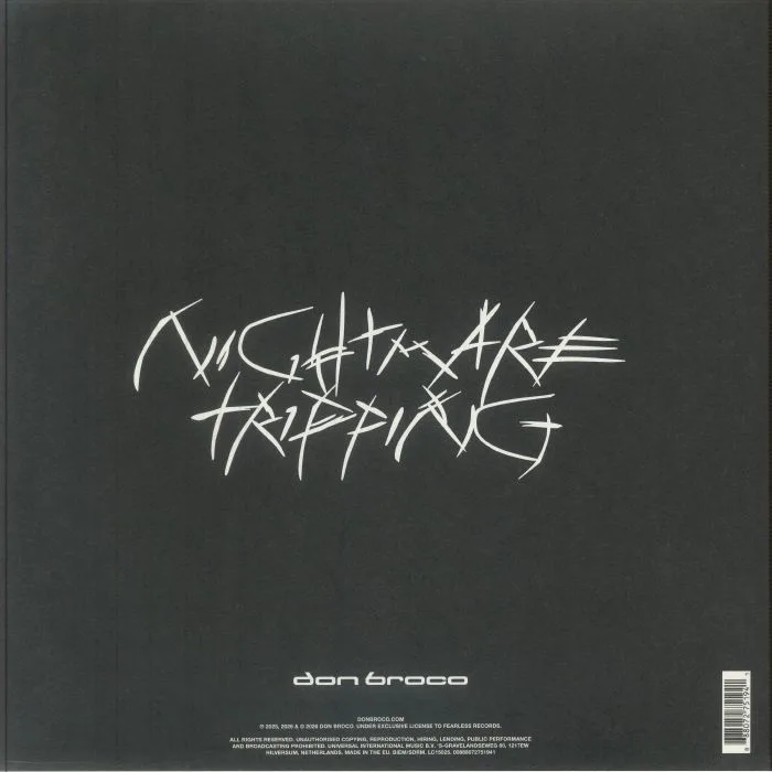 Back cover — DON BROCO — Nightmare Tripping