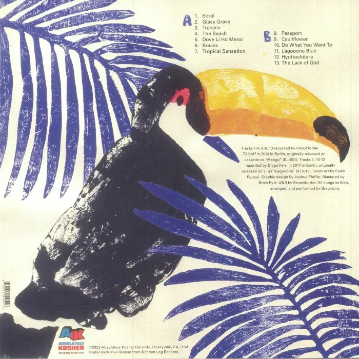 Back cover — BRABRABRA — Mangooona (25th Anniversary Edition)