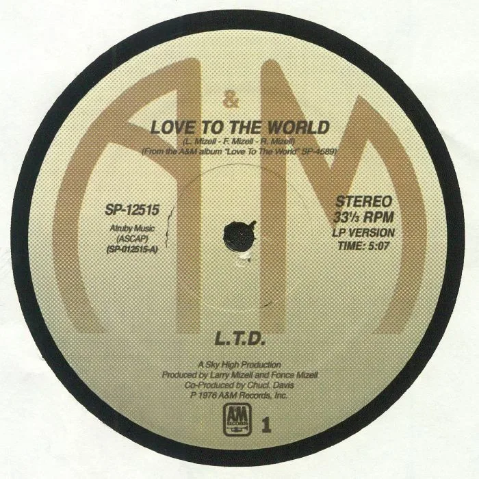 Лицевая сторона обложки — LTD — Love To The World (reissue)