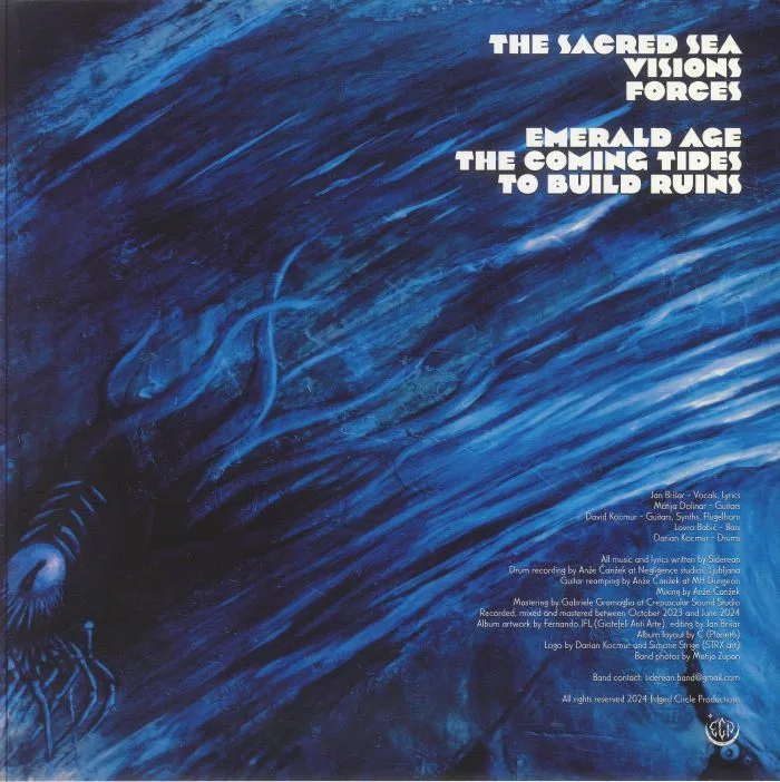 Back cover — SIDEREAN — Spilling The Astral Chalice