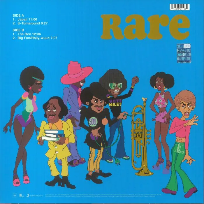 Back cover — Miles DAVIS — Turnaround: Rare Miles From The Complete On The Corner Sessions (Record Store Day RSD 2023)