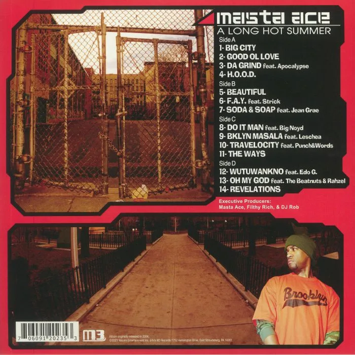 Back cover — MASTA ACE — A Long Hot Summer