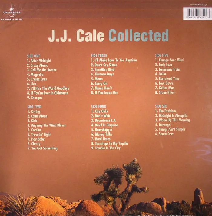 Back cover — JJ CALE — Collected