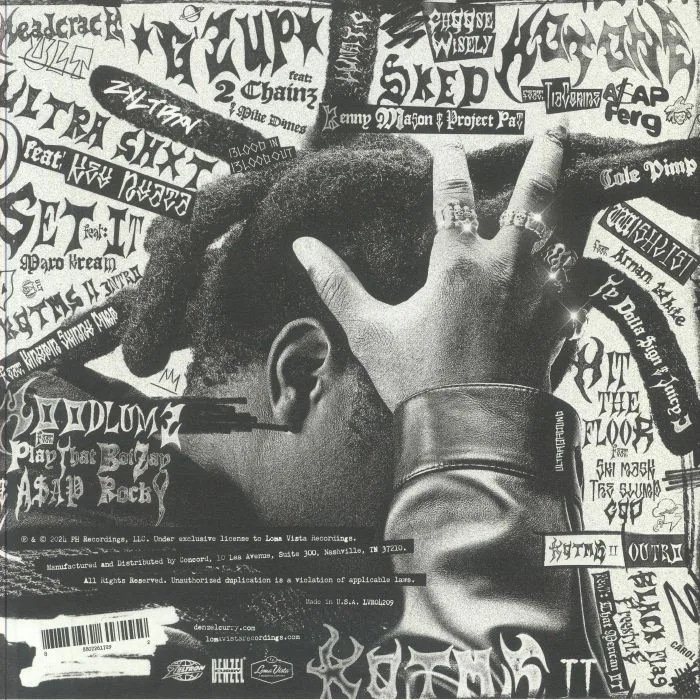 Обратная сторона обложки — Denzel CURRY — King Of The Mischievous South Vol 2