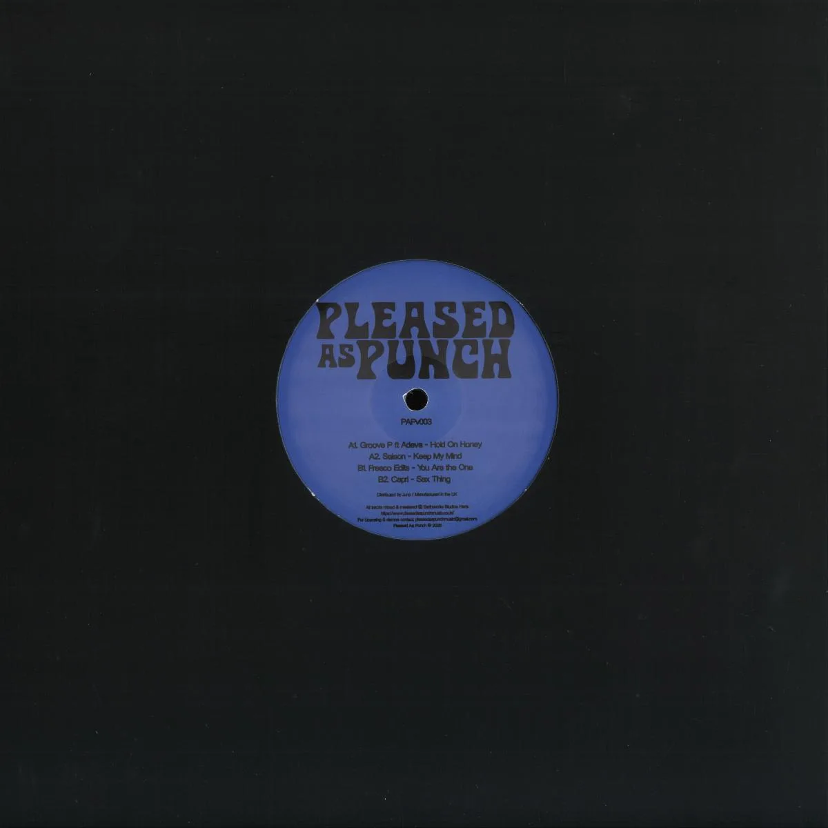 Back cover — Groove P / Saison / Fresco Edits / Capri — PAP Wax 03