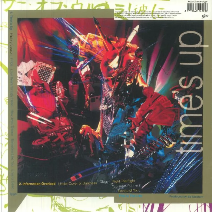Обратная сторона обложки — LIVING COLOUR — Time's Up