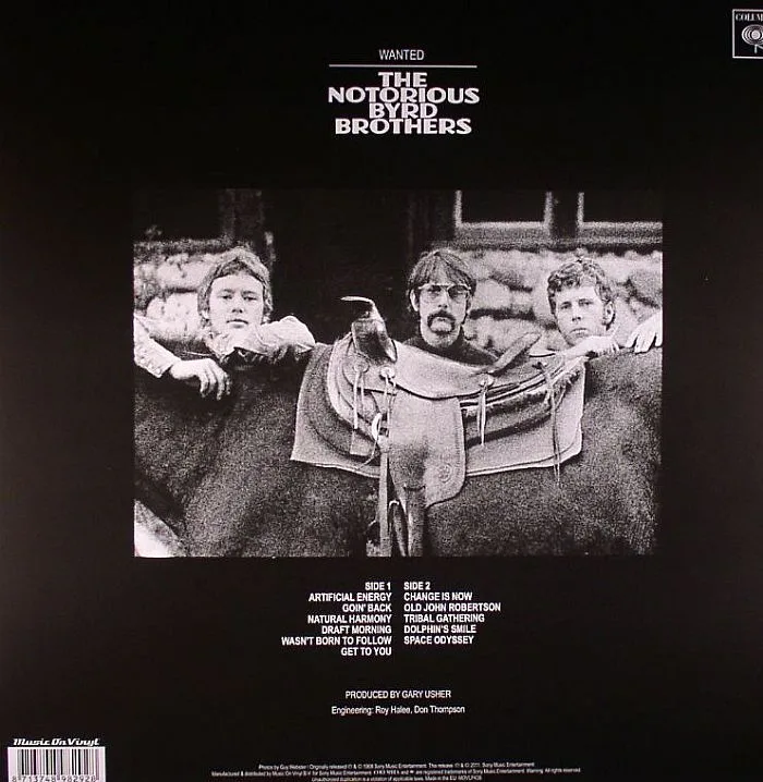Back cover — The BYRDS — The Notorious Byrd Brothers