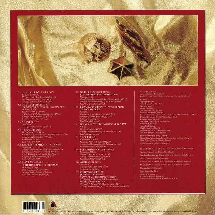 Обратная сторона обложки — STYLISTICS — Christmas