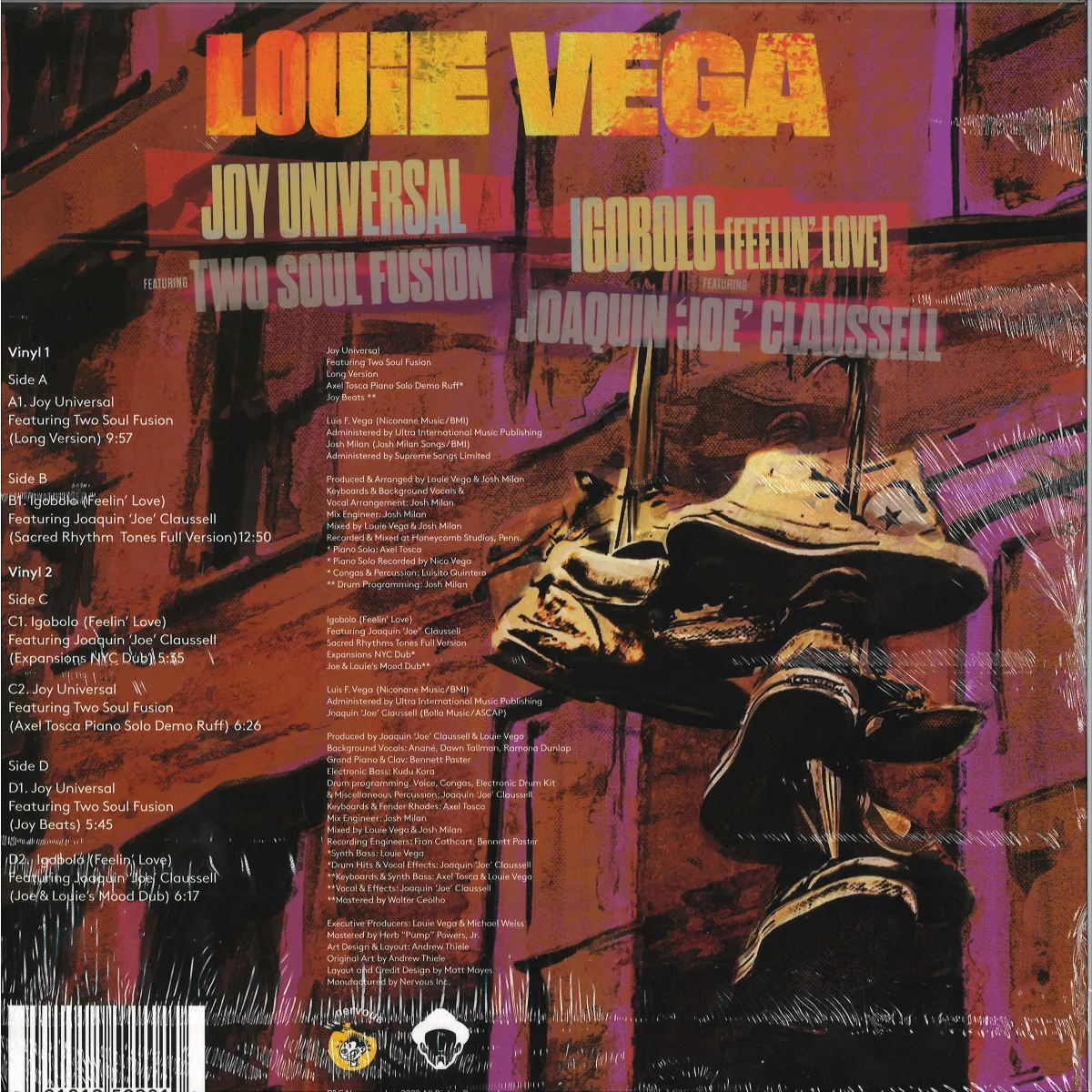 Back cover — Louie Vega — Joy Universal / Igobolo 2x12"