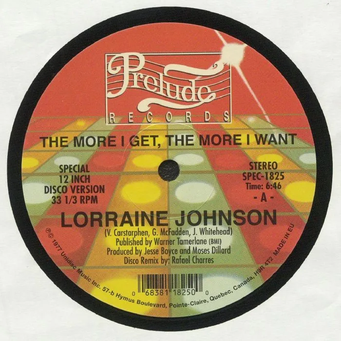 Lorraine JOHNSON — The More I Get The More I Want