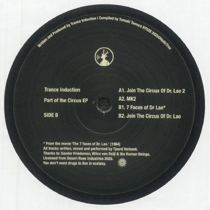 Back cover — Trance Induction — Part of the Circus EP