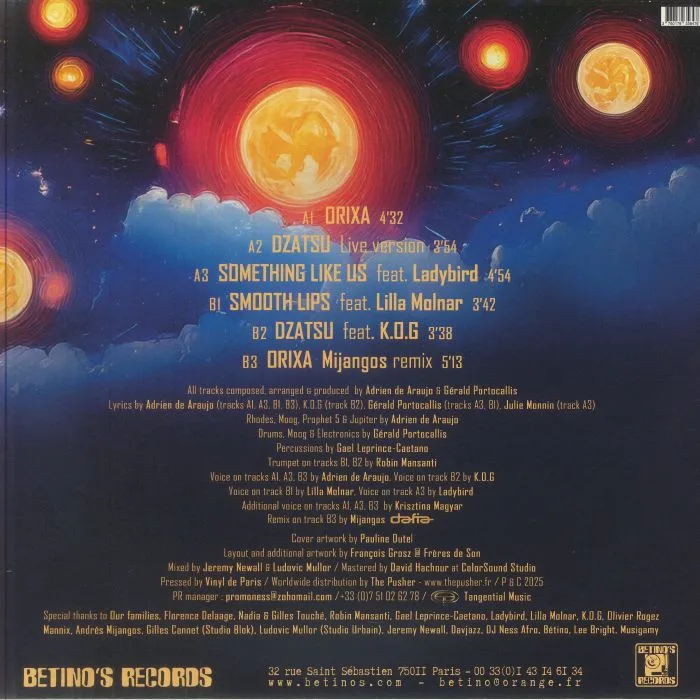 Back cover — DRAMA ON THE CORNER — Orixa