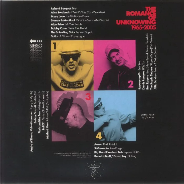 Back cover — Steve MASON / VARIOUS — The Romance Of Unknowing (Deluxe Edition)