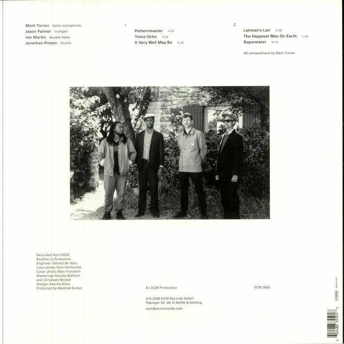 Back cover — Mark TURNER / JASON PALMER / JOE MARTIN / JONATHAN PINSON — Patternmaster