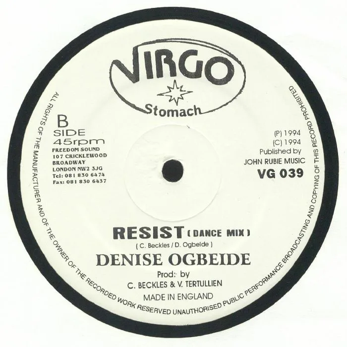 Back cover — Denise OGBEIDE — Resist