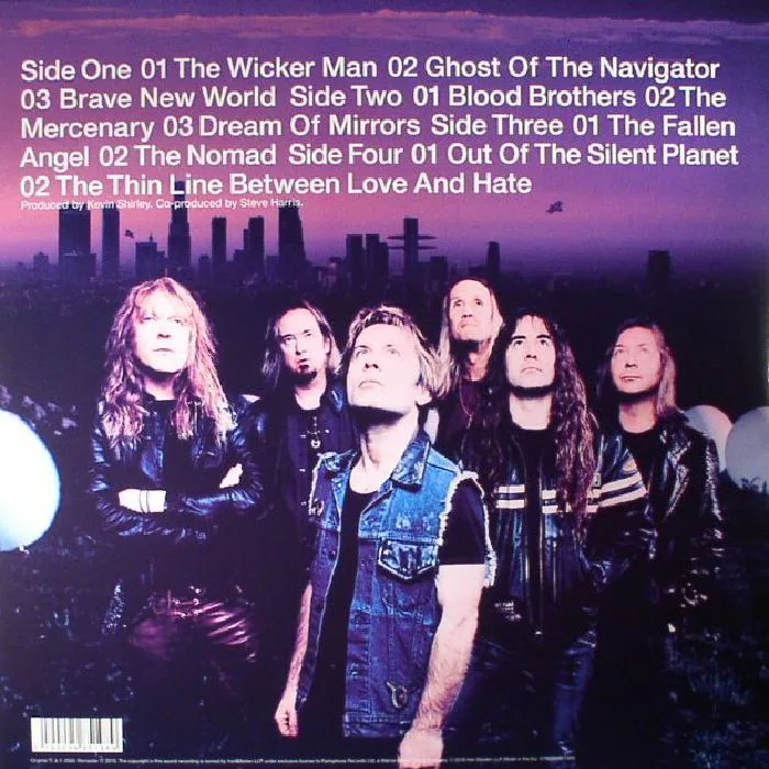 Back cover — IRON MAIDEN — Brave New World (reissue)